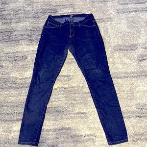 Forever 21 Denim skinny Blue Stretch ankle jeans